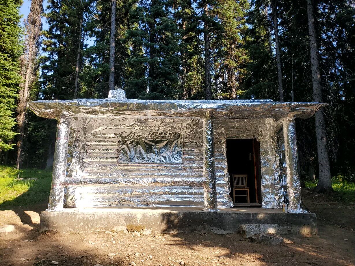Fire protection structure (horse haven cabin)